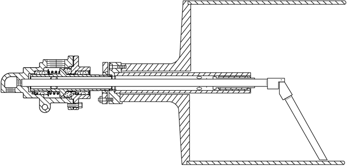 軸套支撐虹吸彎頭式虹吸器